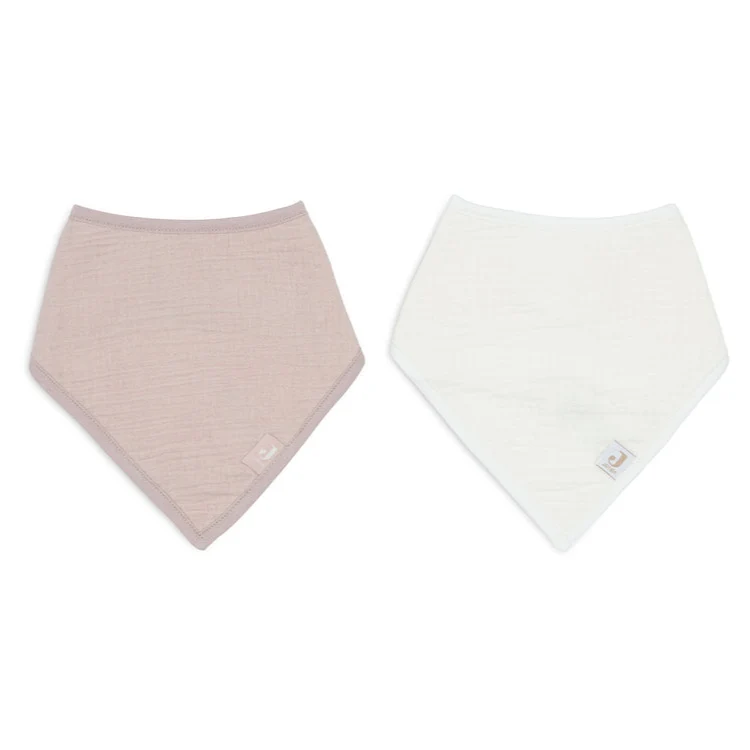 Babero waterproof muselina Rosa Silvestre- Avena- JOLLEIN - Imagen 3