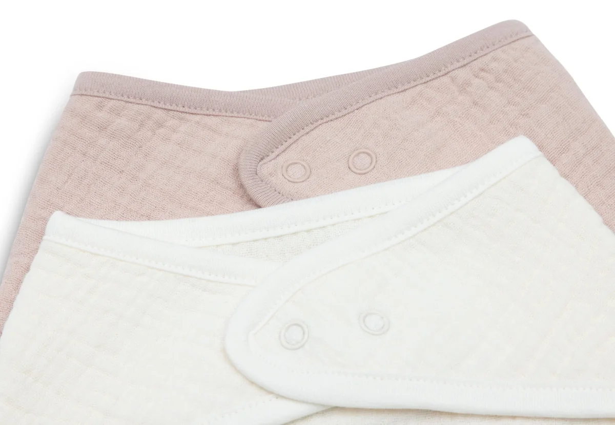 Babero waterproof muselina Rosa Silvestre- Avena- JOLLEIN - Imagen 4