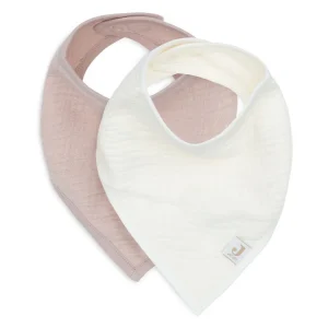 Babero waterproof muselina Rosa Silvestre- Avena- JOLLEIN