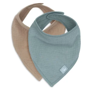 Bandana waterproof muselina Verde Mar- Marrón- JOLLEIN