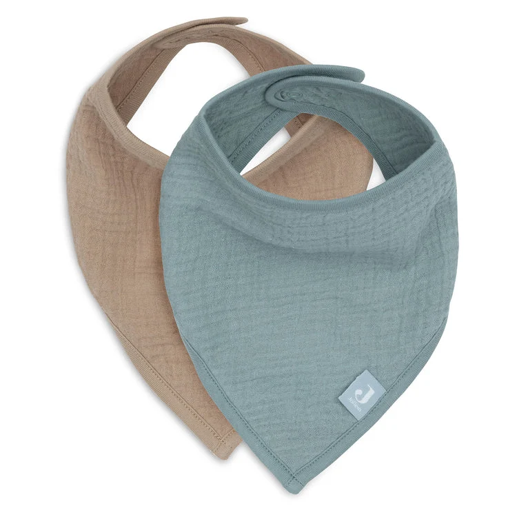 Bandana waterproof muselina Verde Mar- Marrón- JOLLEIN