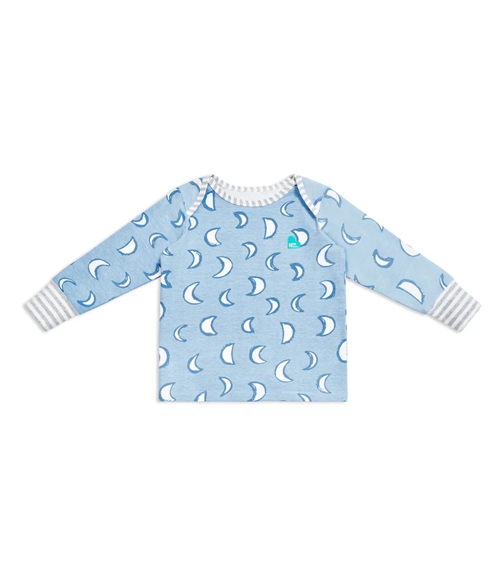 Conjunto de Pijama para Niños Manga Larga de Algodón Celeste Eclipse - Imagen 3