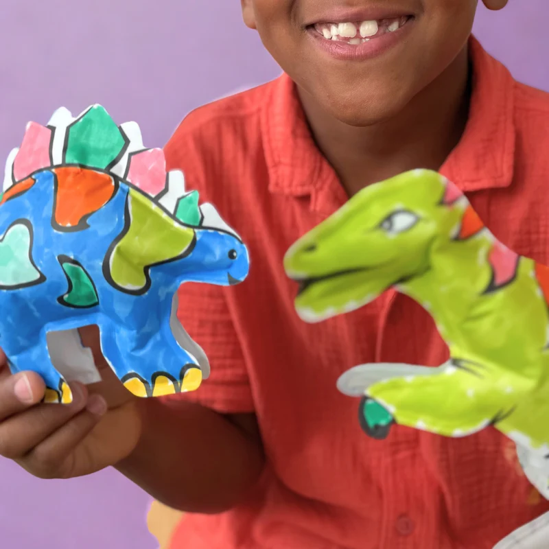 Inflables Dinosaurio más Pegatinas de Espuma-ARA CRÉATIVE