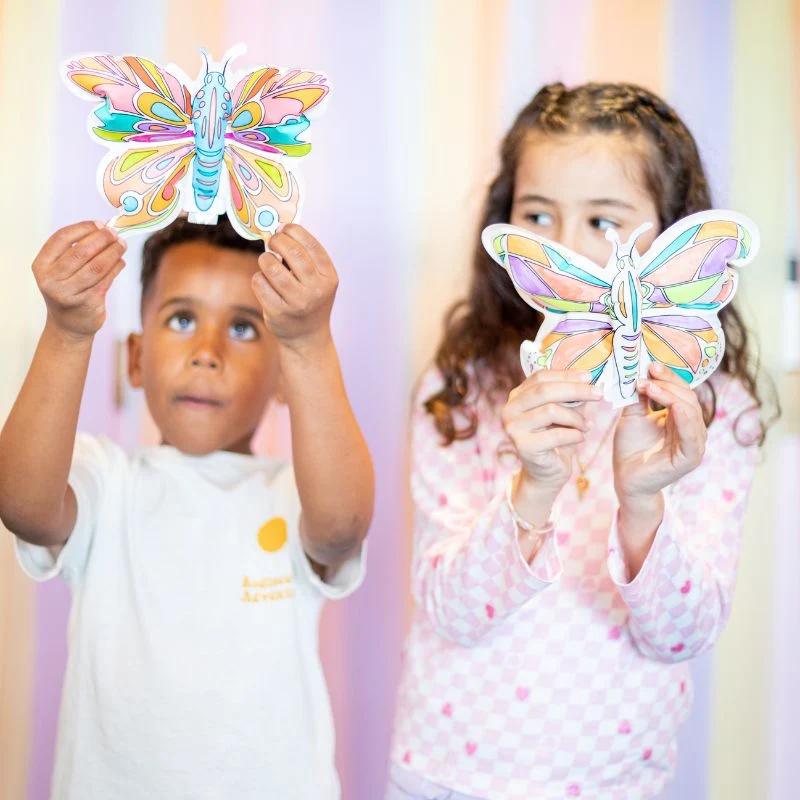 Inflable Mariposa y Pegatinas Brillantes-ARA CRÉATIVE