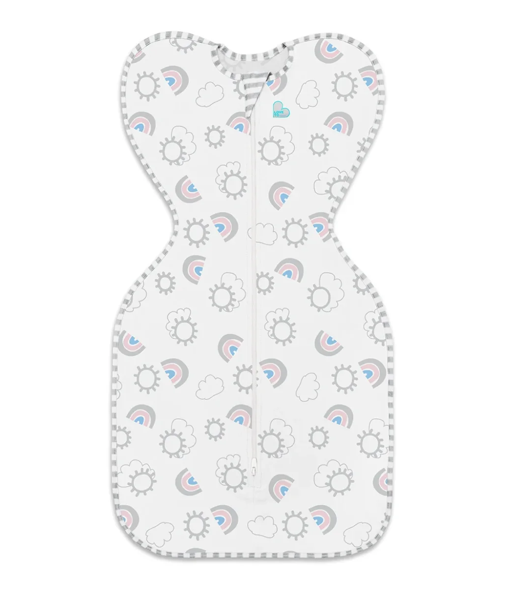 Swaddle Up™ 1.0 TOG Algodón Blanco Arcoiris - Imagen 3