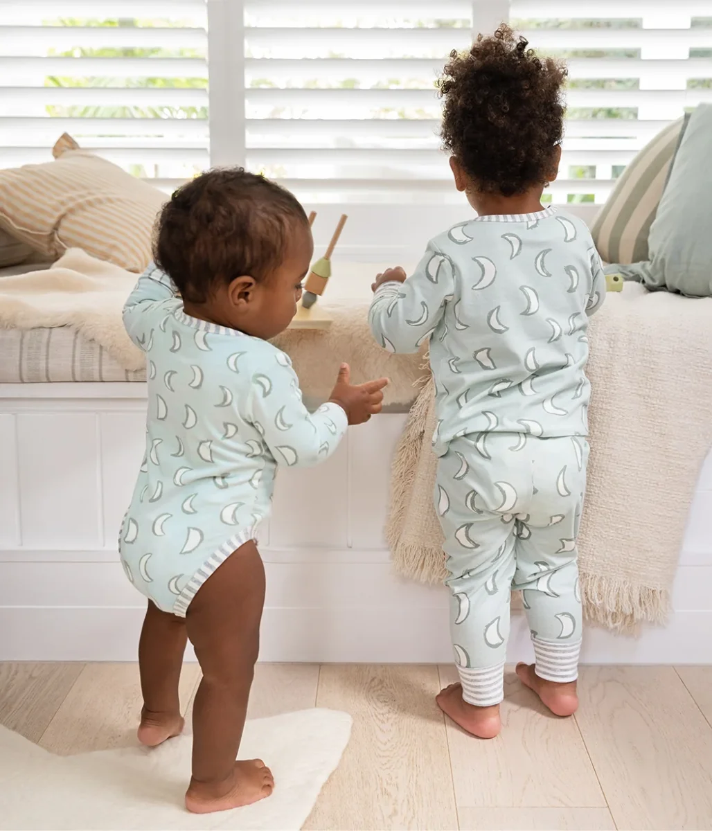 Conjunto de pijama para niños de manga larga de algodón Olive Eclipse - Imagen 8