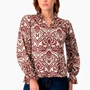Blusa manga larga con puño