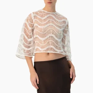 Blusa manga acampanada