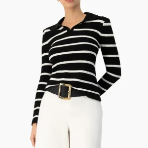 Blusa tejida de cuello