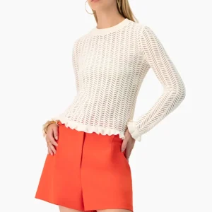 Blusa tejida manga larga