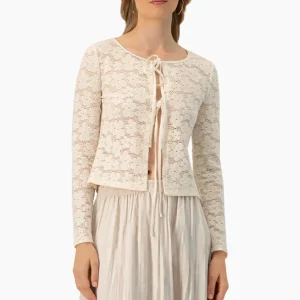 Blusa recta tejida manga larga