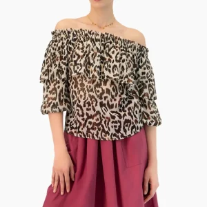 Blusa escote bardot