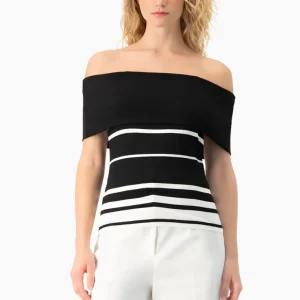 Blusa escote bardot