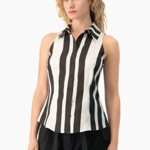 Blusa sin mangas camisera