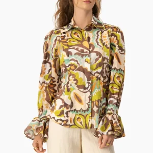 Blusa camisera manga larga