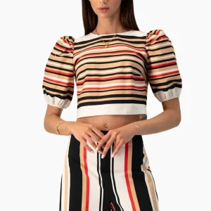 Blusa Ivonne estampada manga 3/4