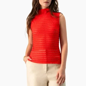 Blusa Ivonne tejida cuello alto
