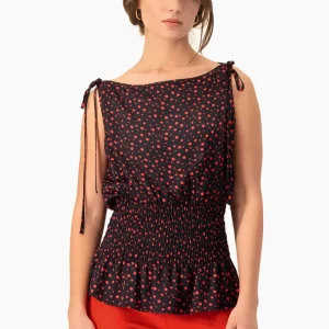 Blusa Ivonne con lazo en hombros