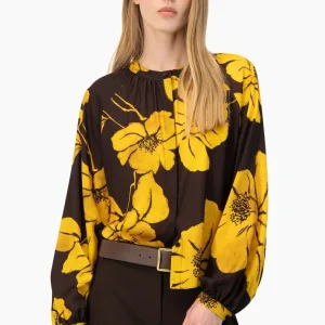Blusa estampada Ivonne manga larga