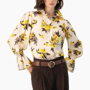 Blusa camisera Ivonne estampada