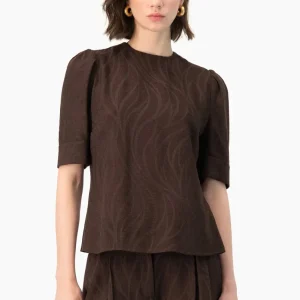 Blusa Ivonne recta manga corta