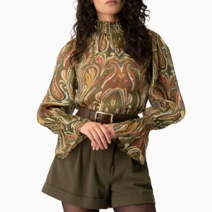 Blusa Ivonne manga larga con smock