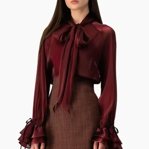 Blusa Ivonne de cintas en cuello
