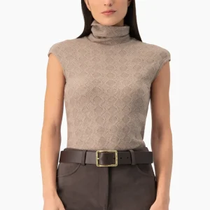 Blusa tejida Ivonne cuello alto