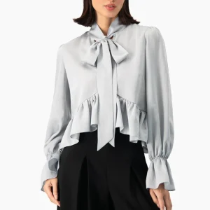 Blusa Ivonne bajo con volantes