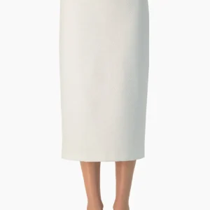 Falda midi blanca