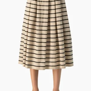 Falda Ivonne midi con cinturon