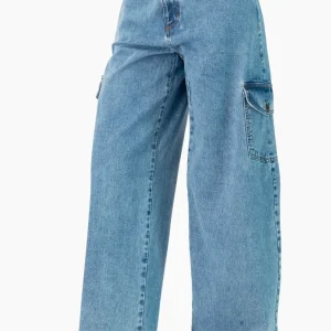Jeans cargo amplio