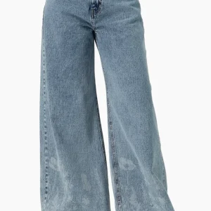 Jeans denim de pierna amplia