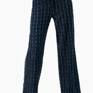 Pantalon denim recto con bolsillos