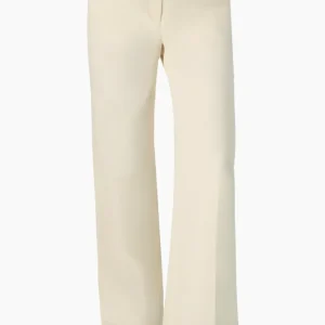Pantalon marfil de pierna ancha
