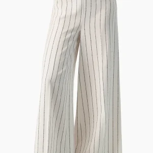 Pantalon amplio de rayas