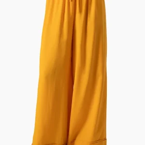 Pantalon pierna amplia naranja