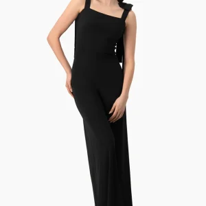 Jumpsuit liso de pierna amplia