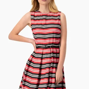 Vestido de rayas sin mangas