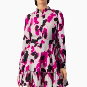 Vestido estampado corto