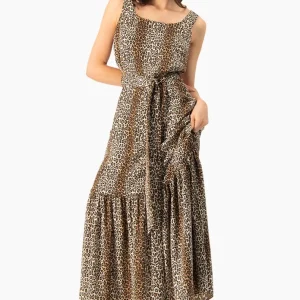 Vestido maxi estampado