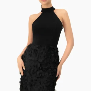 Vestido corto cuello halter