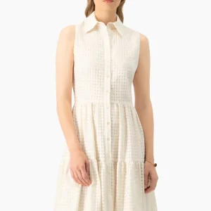Vestido tejido linea A sin mangas