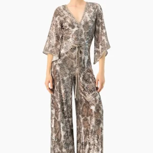 Jumpsuit lentejuelas y manga larga