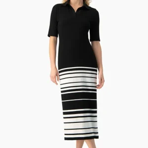 Vestido midi cuello tipo camisero