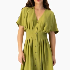 Vestido corto de escote en V
