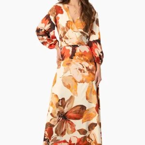 Vestido largo Ivonne manga 3/4