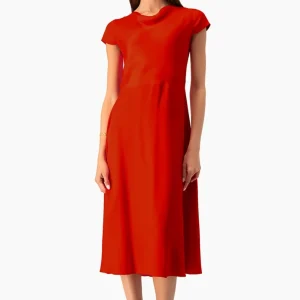 Vestido midi Ivonne liso