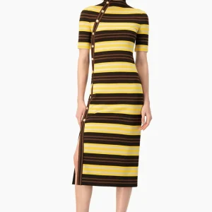 Vestido Ivonne midi manga corta