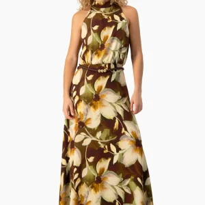 Maxi vestido Ivonne cuello halter